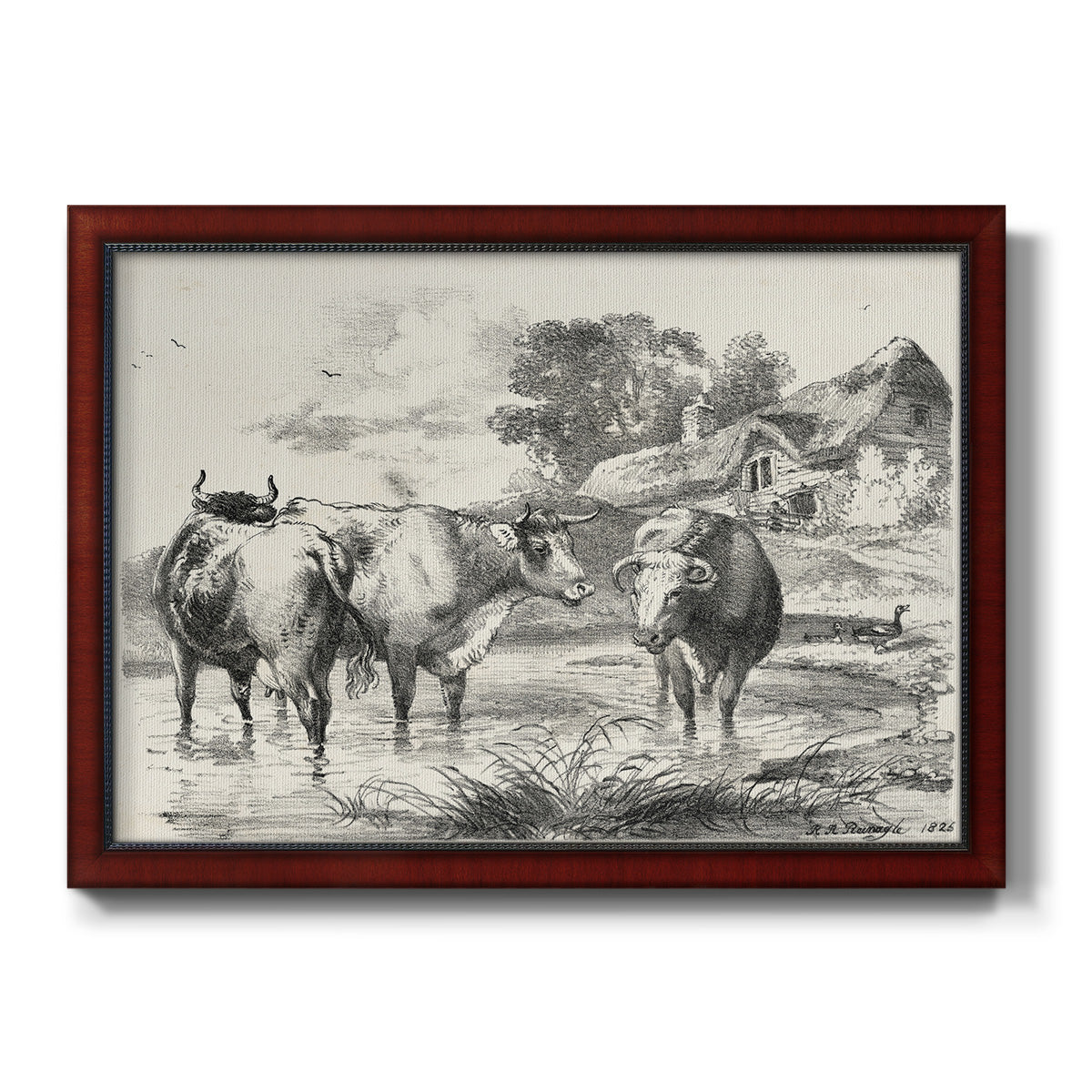 Rural Charms I Premium Framed Canvas- Ready to Hang