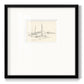 Coastal Contour Sketch I Premium Framed Print Double Matboard