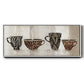 Coffee Skins I - Floater Framed Canvas Print