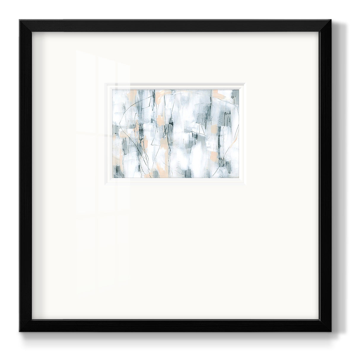 Stone Hatchmarks I - Double Matboard Framed Print