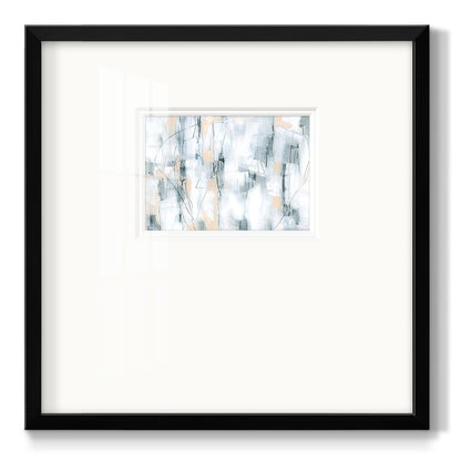 Stone Hatchmarks I - Double Matboard Framed Print