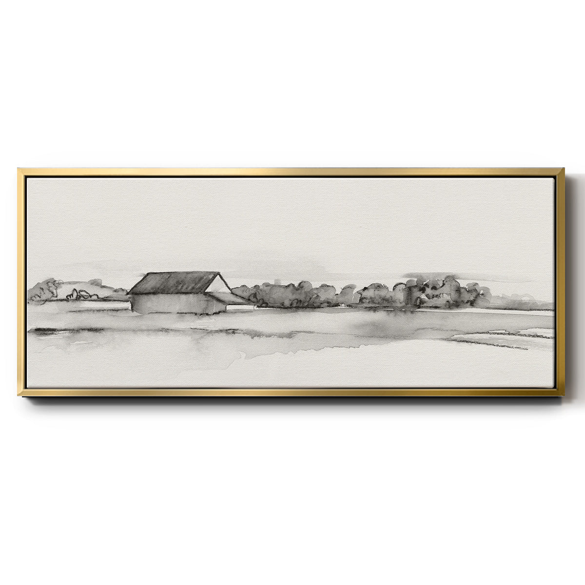 Wyeth Barn I - Floater Framed Canvas Print