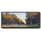 The road from Chailly to Fontainebleau by Monet - Floater Framed Canvas Print