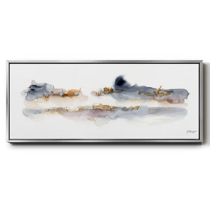 Reeds & Cattails I - Floater Framed Canvas Print