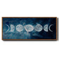 Moon Phases - Floater Framed Canvas Print