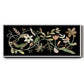 Pressed Flowers I - Floater Framed Canvas Print