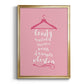 Beauty in Pink - Modern Framed Canvas Print