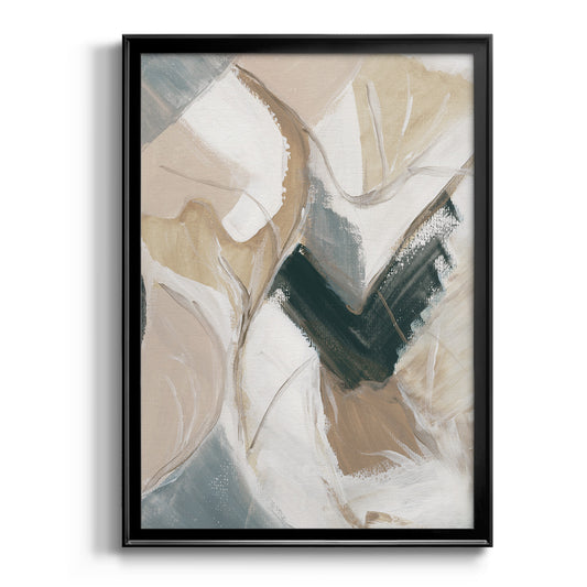 Marble Lines II - Modern Framed Canvas Print