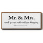 Mr. and Mrs. - Floater Framed Canvas Print
