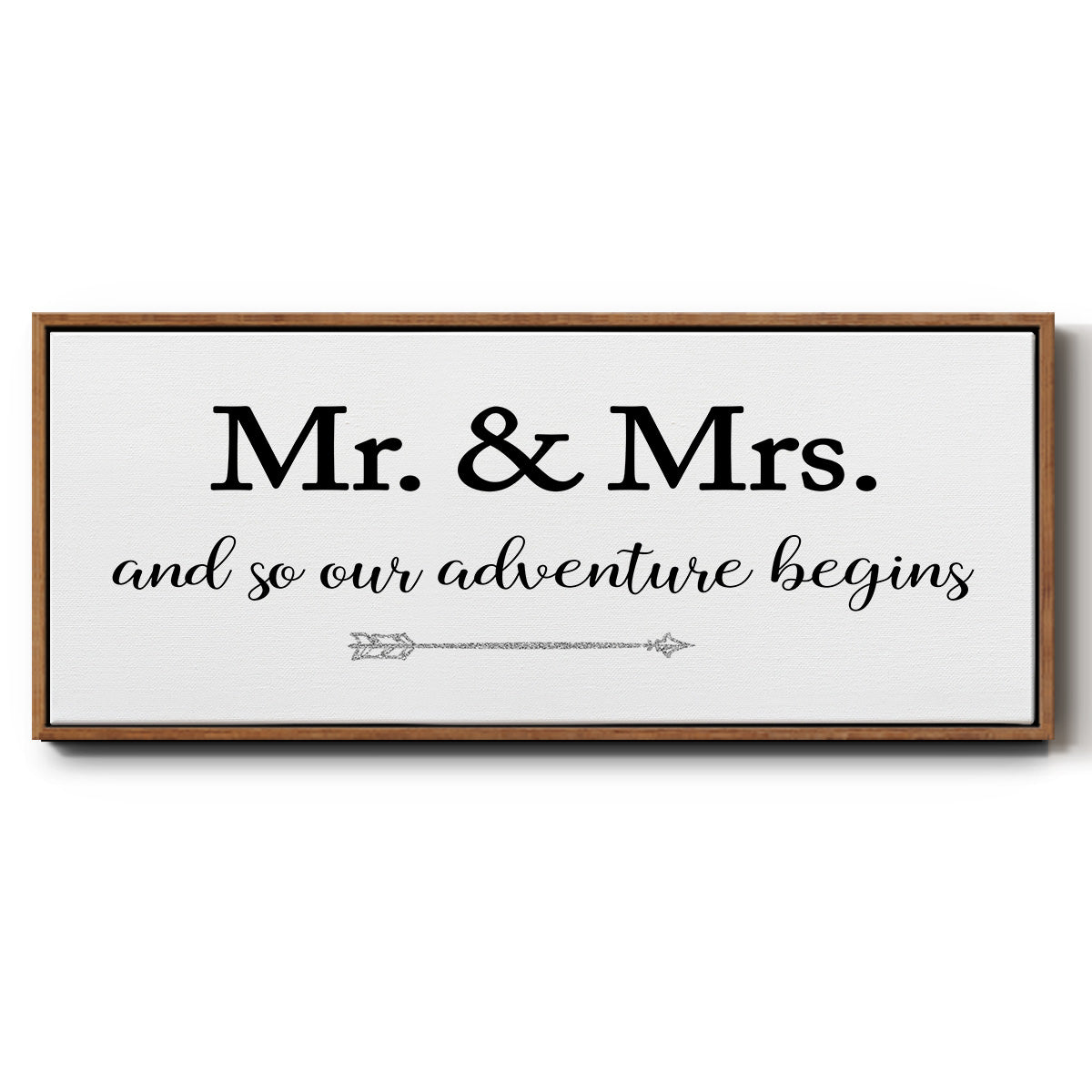 Mr. and Mrs. - Floater Framed Canvas Print