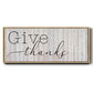 Give Thanks - Floater Framed Canvas Print