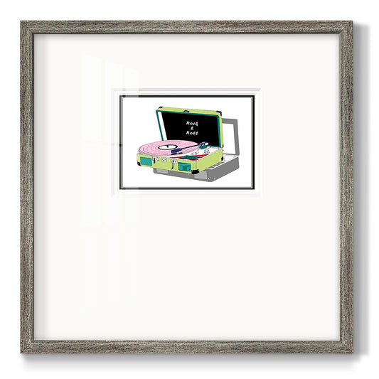 Record Shop II Premium Framed Print Double Matboard