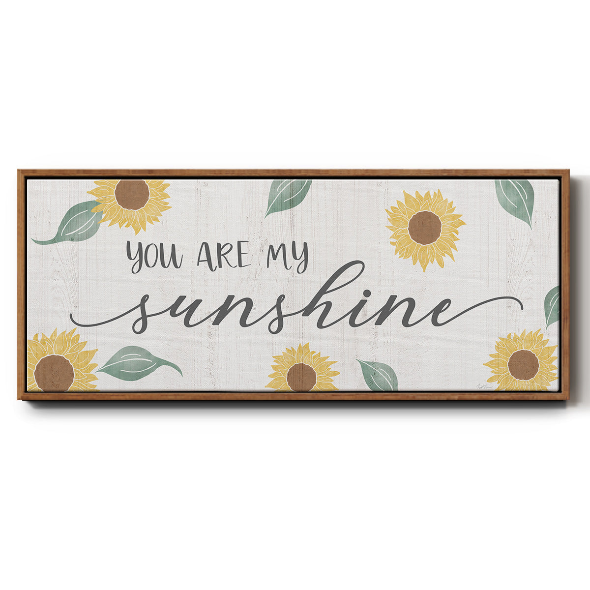 You Are My Sunshine - Floater Framed Canvas Print