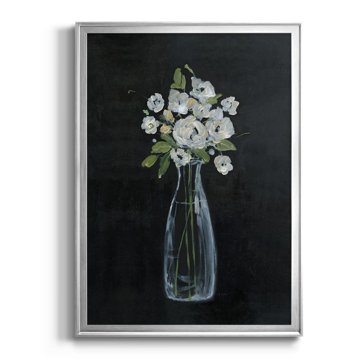 Sophisticated Farm Floral II - Modern Framed Canvas Print
