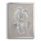 White Iris II - Modern Framed Canvas Print