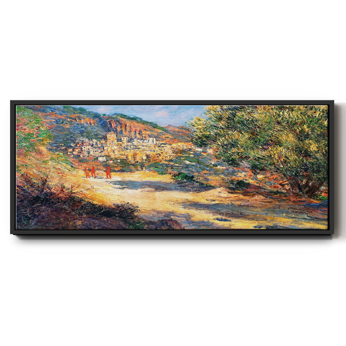The Road to Monte Carlo, 1883 - Floater Framed Canvas Print