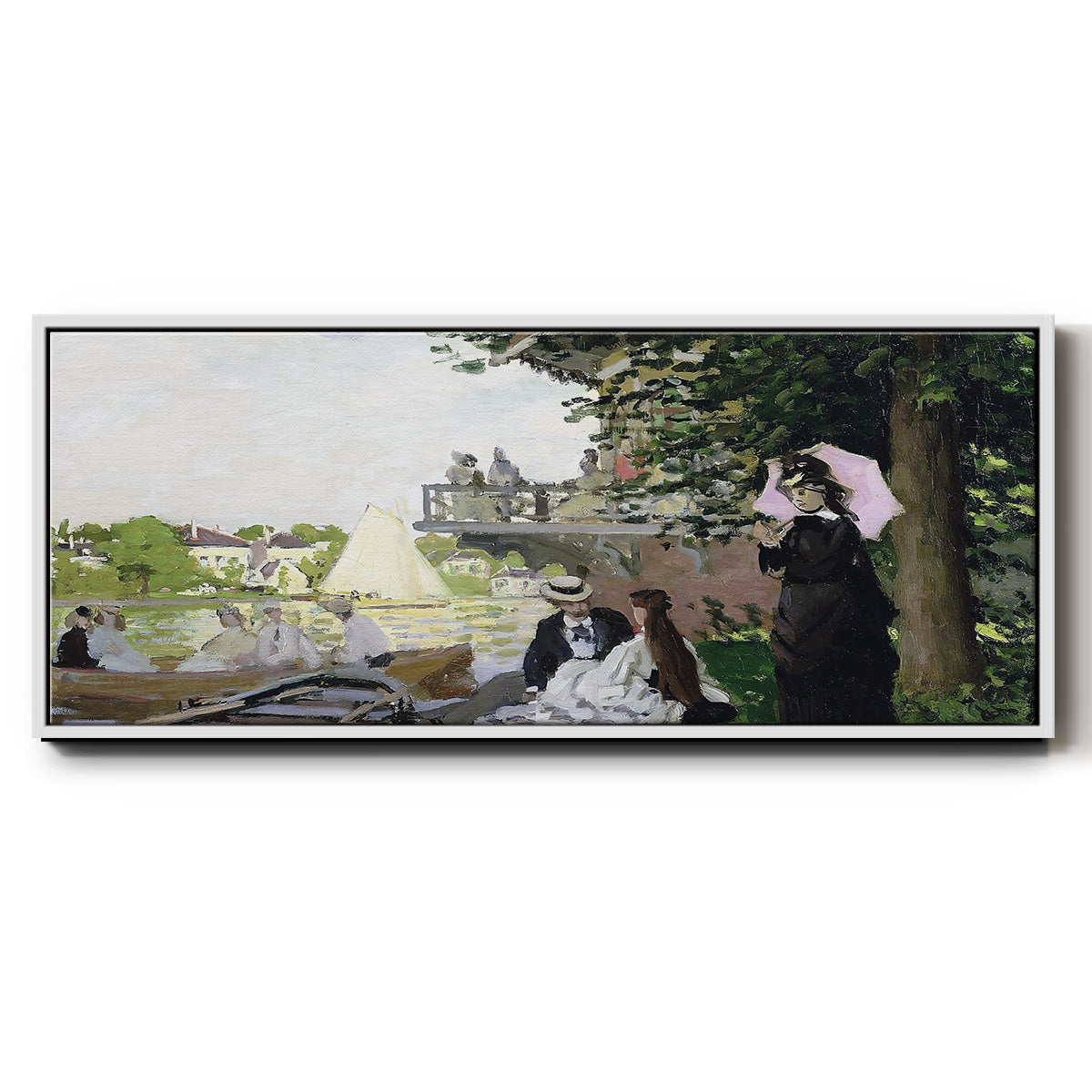 Garden House on the Zaan, Zaandam, 1871 - Floater Framed Canvas Print