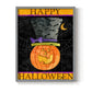 Happy Halloween - Restickable Framed Art Print