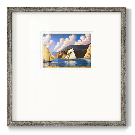 Golden Sail Valley Premium Framed Print Double Matboard