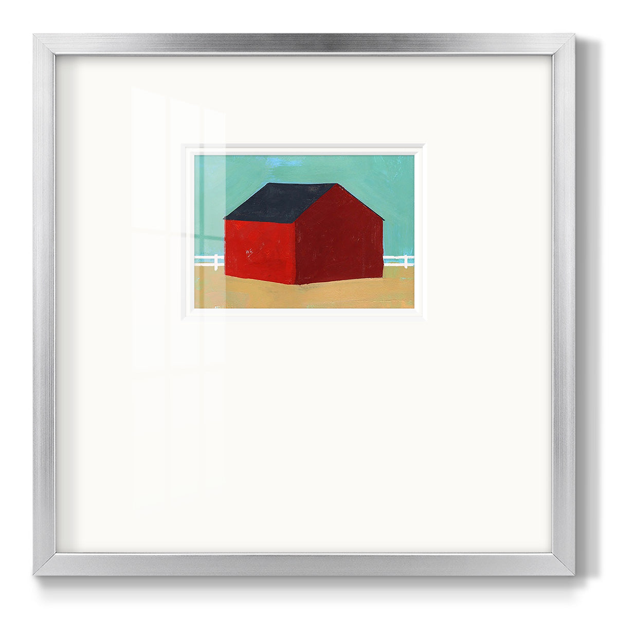 Big Red One III - Double Matboard Framed Print