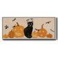 Pumpkin Patch Cats Collection D - Floater Framed Canvas Print