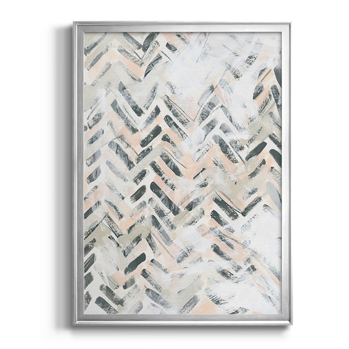 Sand Glyphs II - Modern Framed Canvas Print