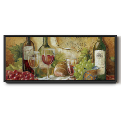 Aged Oak - Floater Framed Canvas Print