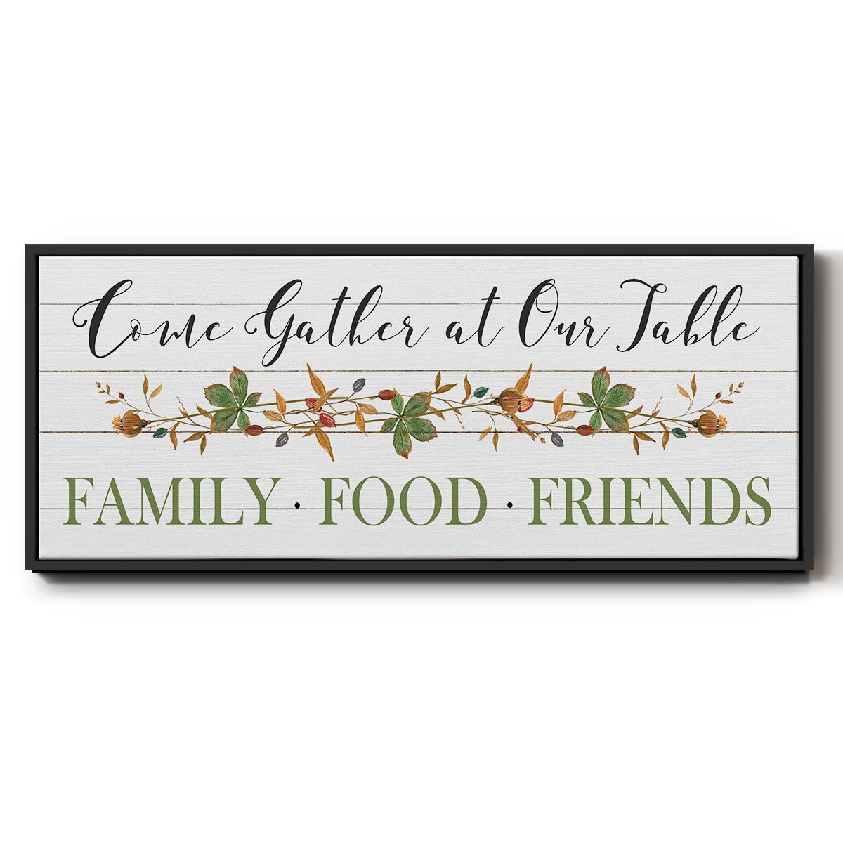 Feeding Friends I - Floater Framed Canvas Print