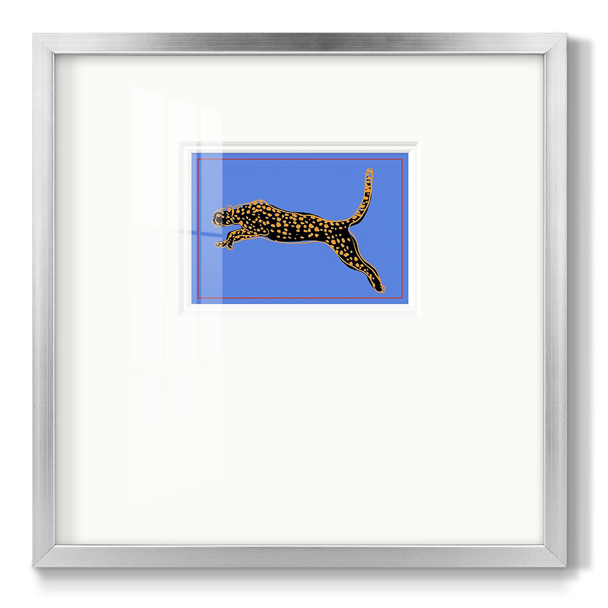 The Wild Leopard I - Double Matboard Framed Print