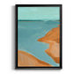 Out on the Sandbar I - Modern Framed Canvas Print