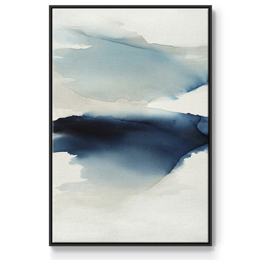 Waves I - Floater Framed Canvas Print