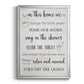 In This Bathroom - Modern Framed Canvas Print