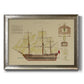 Antique Ship Plan VIII Premium Framed Canvas- Ready to Hang