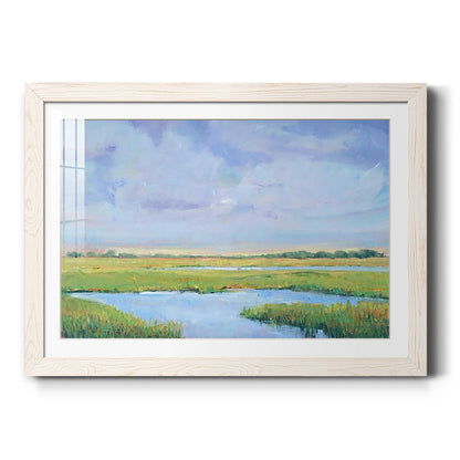 Summer Marsh I - Barnwood Framed Art Print