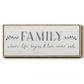 Love Never Ends - Floater Framed Canvas Print