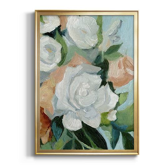 Bouquet Scatter I - Modern Framed Canvas Print