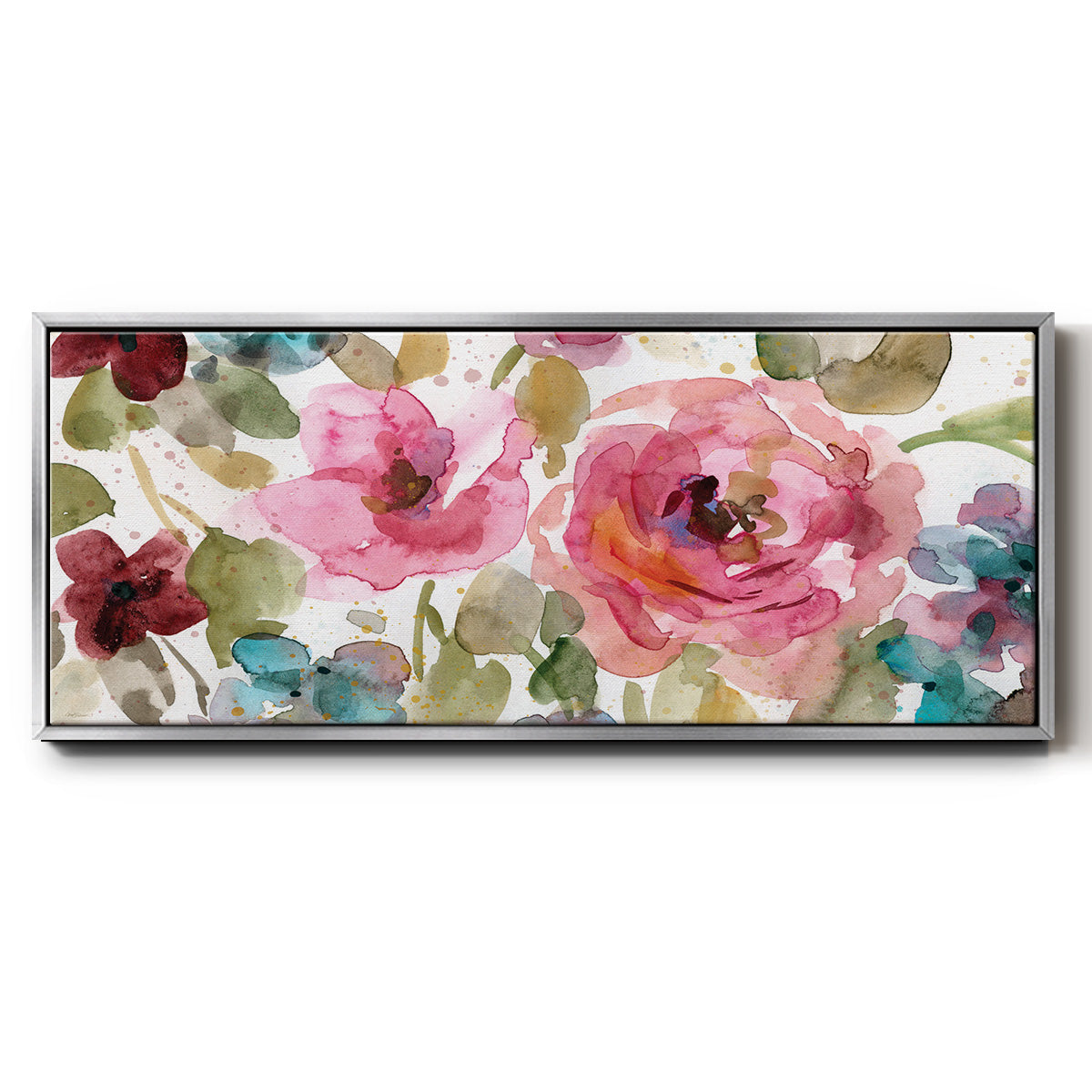 Garden Palette I - Floater Framed Canvas Print