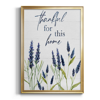 Thankful for this Home - Modern Framed Canvas Print