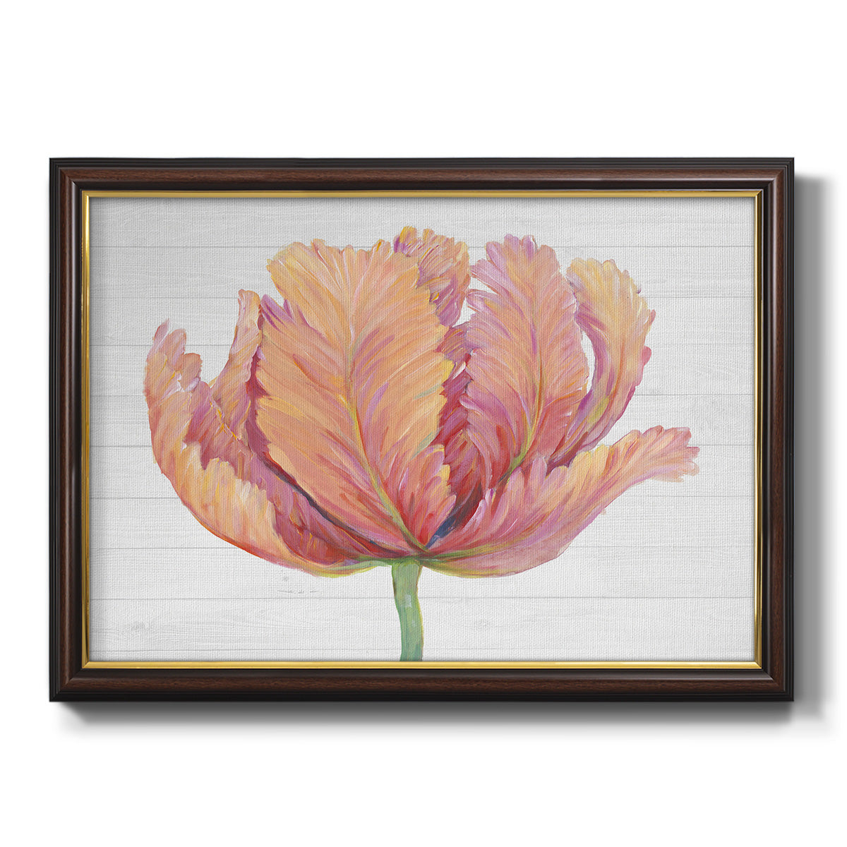 Single Pink Bloom I Premium Framed Canvas- Ready to Hang