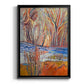 Cadmium Winter Solstice I - Modern Framed Canvas Print