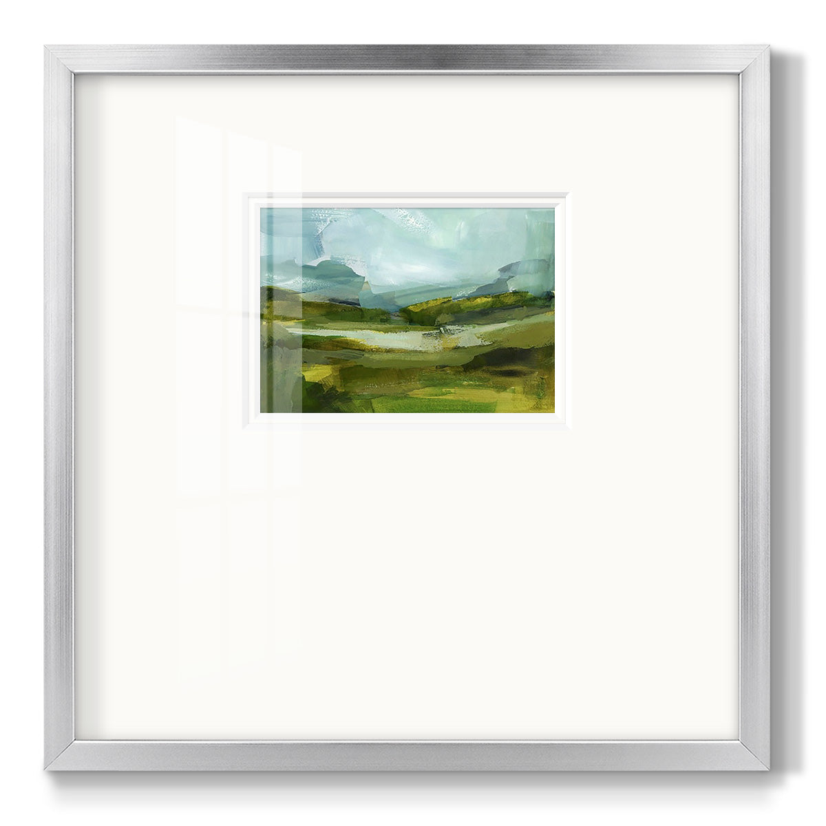Emerald View III - Double Matboard Framed Print