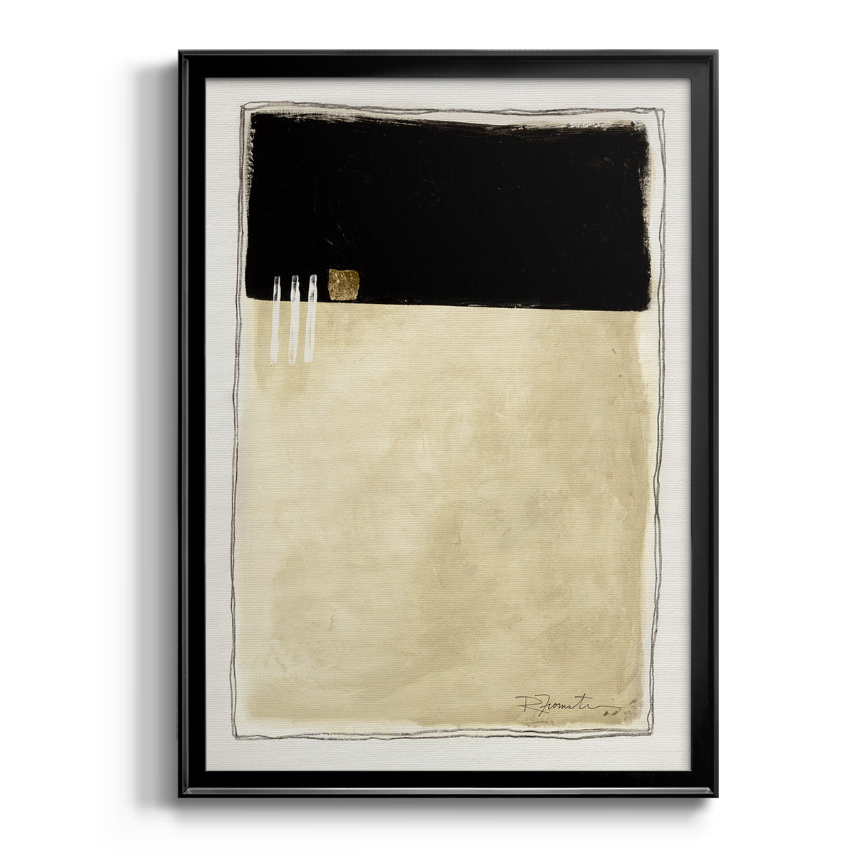 Inner Musing II - Modern Framed Canvas Print