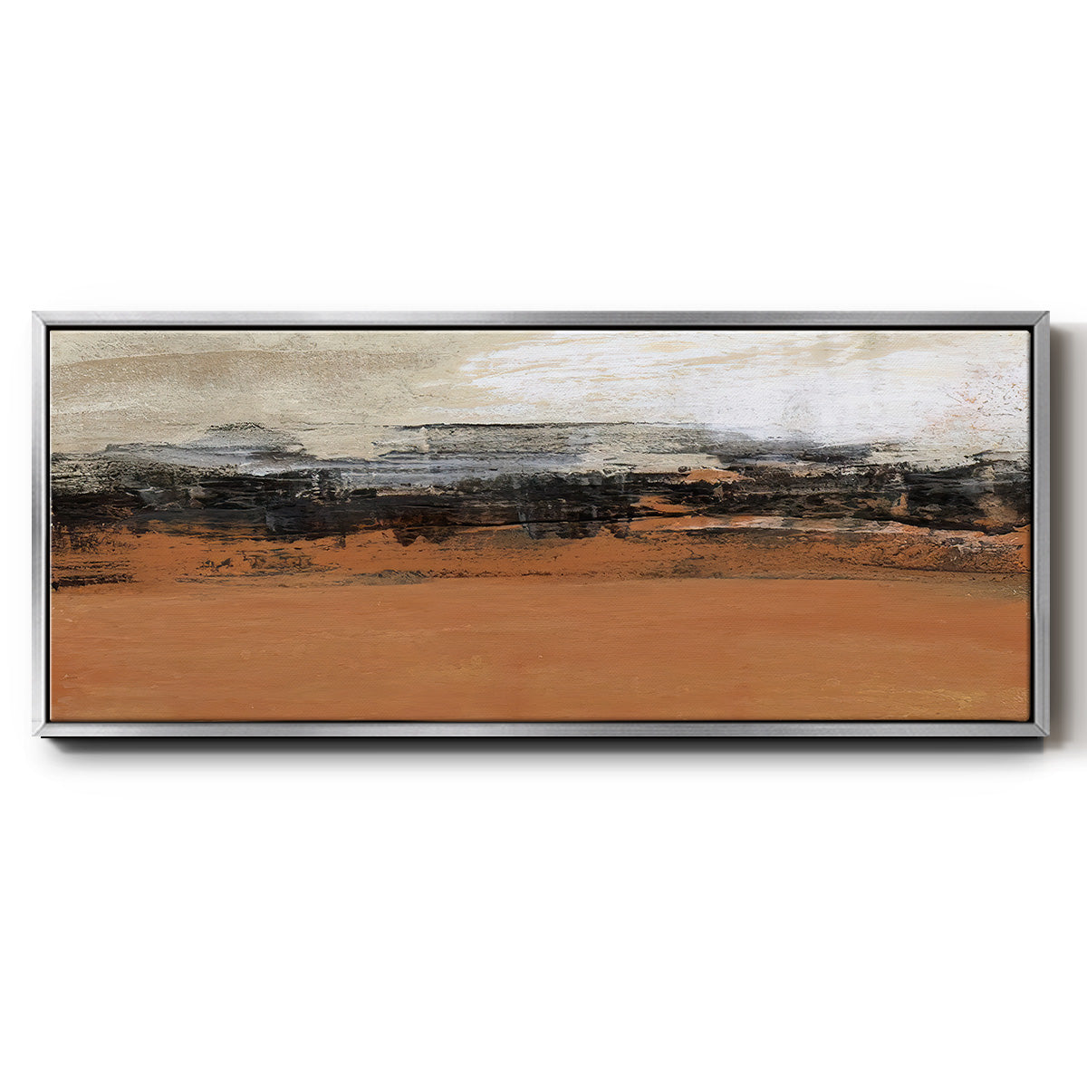 Bridges Ochre I  - Floater Framed Canvas Print
