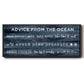 Navy Ocean - Floater Framed Canvas Print