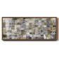 99 Names of Allah  Opal, Gold & Silver - Floater Framed Canvas Print