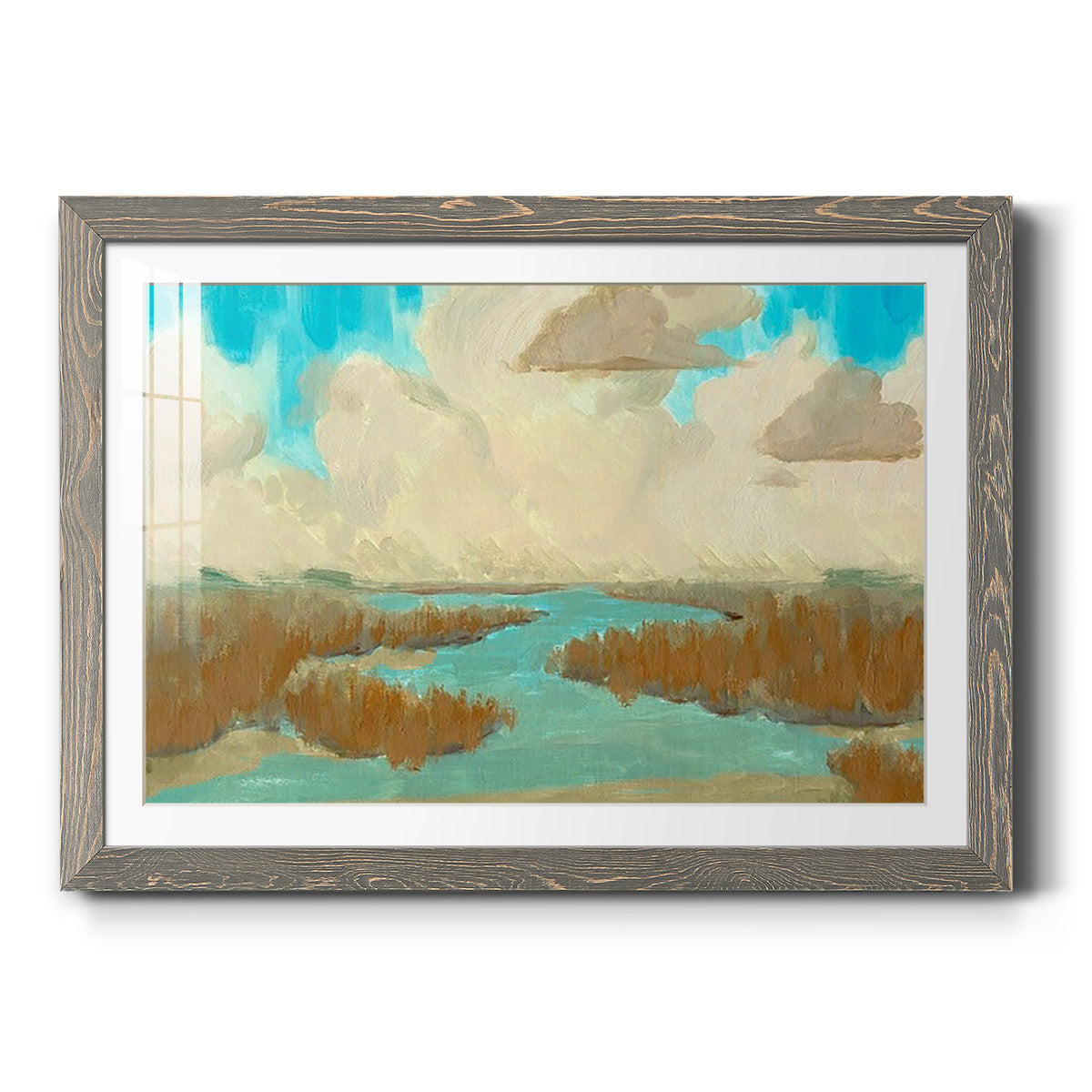 Fripp Island Water I - Barnwood Framed Art Print