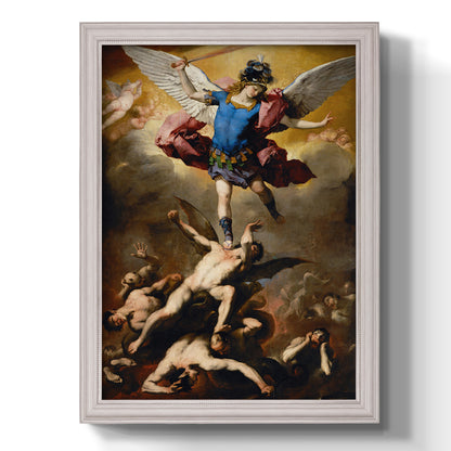The Fall of the Rebel Angels - Ornate Framed Canvas Print