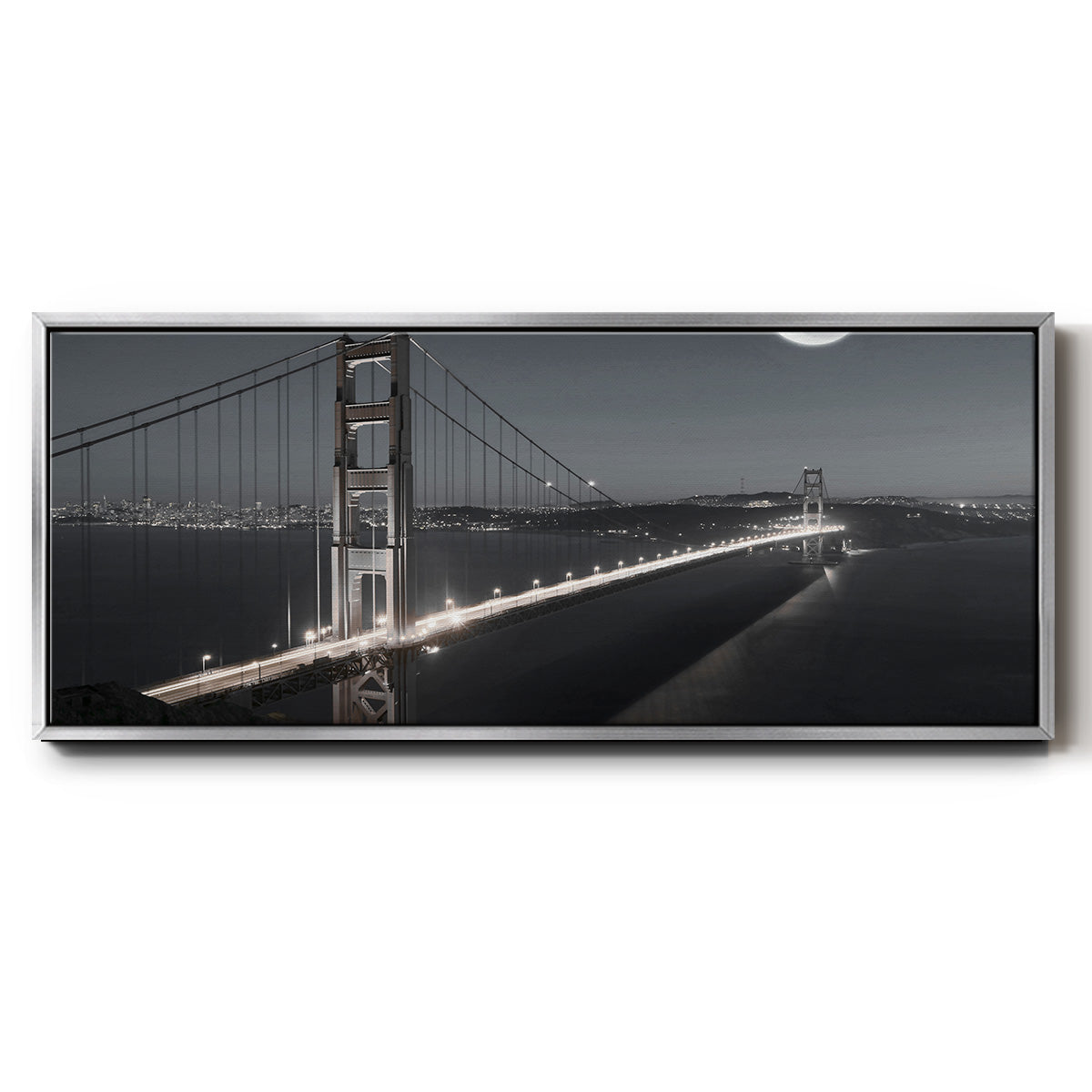 Moonrise - Floater Framed Canvas Print