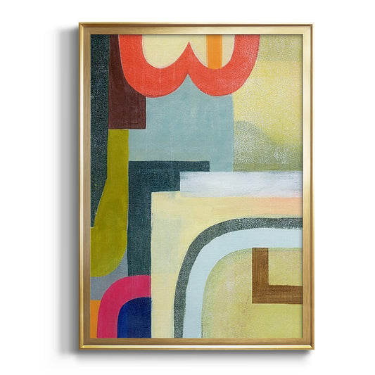 City of Rainbows II - Modern Framed Canvas Print