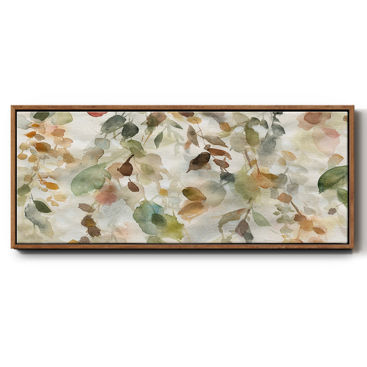 Fall Cascade - Floater Framed Canvas Print